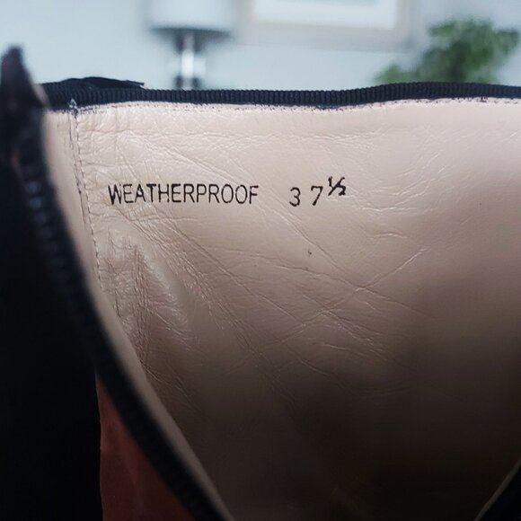 Ron White Colorblocked, Weatherproof, Suede Ankle Boot - Size 37.5 (US 7) - Picture 4 of 8